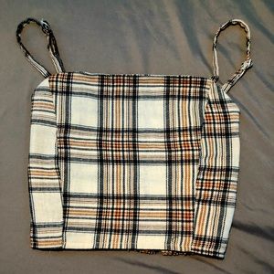 Vintage plaid tank